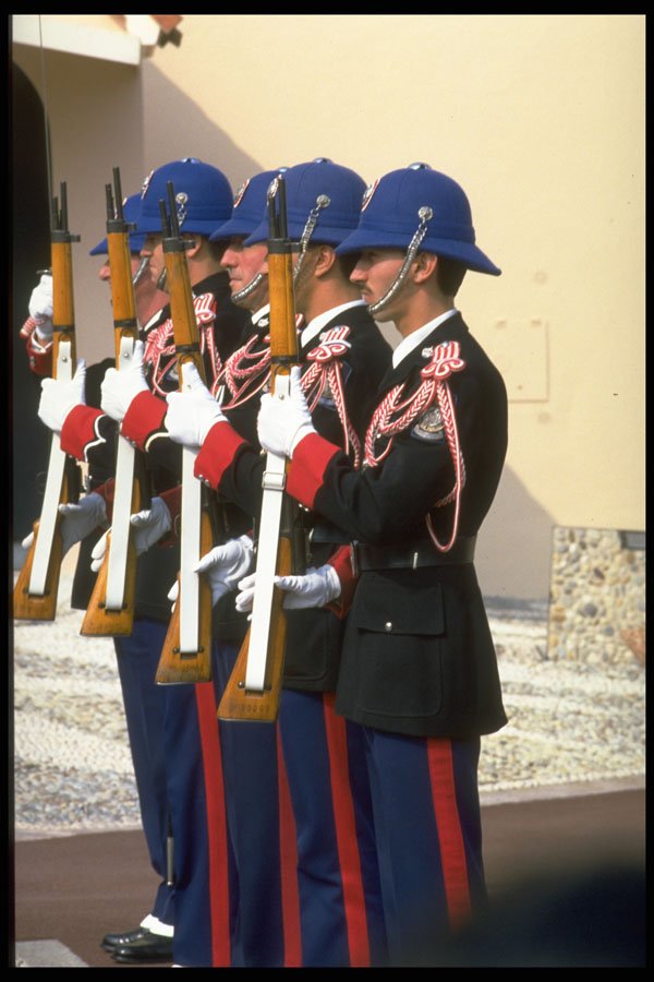 506079 Changing Of The Guard Outside The Palace, Monaco A4 Photo Print