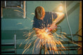 506081 Grinding Operator With Machine A4 Photo Print