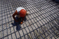 506090 Construction Worker On Bridge A4 Photo Print