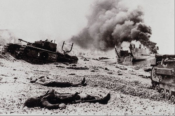 507003 Aftermath Of Dieppe Raid, 1942, France, DND C 014160 A4 Photo Print
