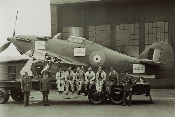 507053 Hawker HURRICANE And RCAF Crew, 1943, DND PA 145295 A4 Photo Print