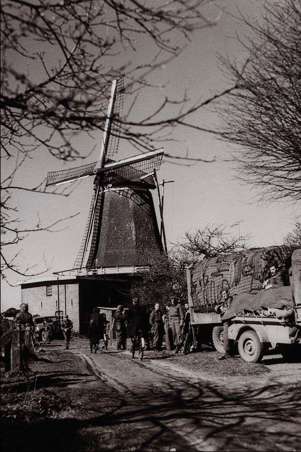 507089 Outside Dutch Farm, Netherlands, 1945, Grant, DND PA 137903 A4 Photo Print
