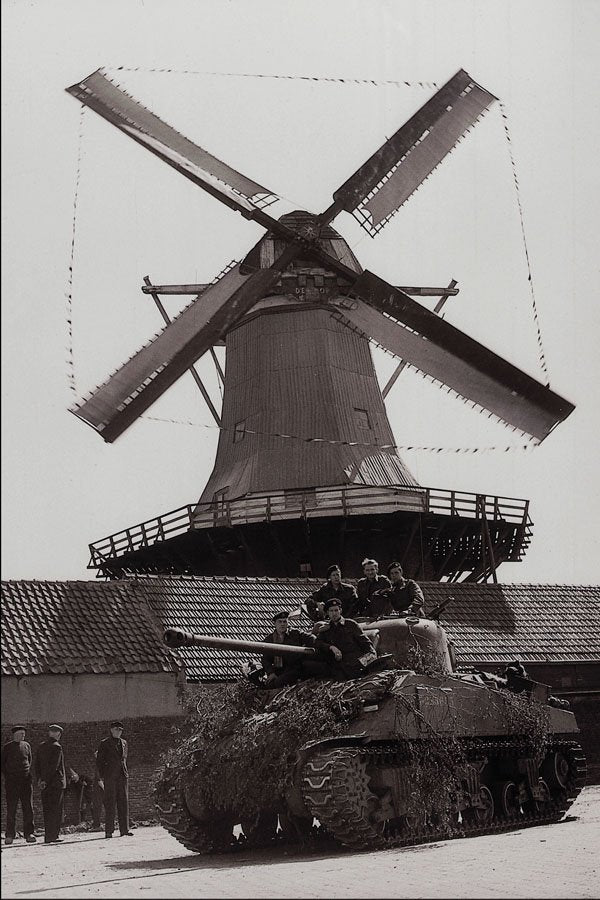 507094 Canadian Tank, Netherlands, 1945, J. Smith, DND PA 166903 A4 Photo Print