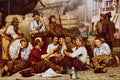 508002 Longshoremen's Noon , John George Brown A4 Photo Print