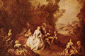 508011 Men With Ladies , Jean Baptiste Joseph Pater A4 Photo Print