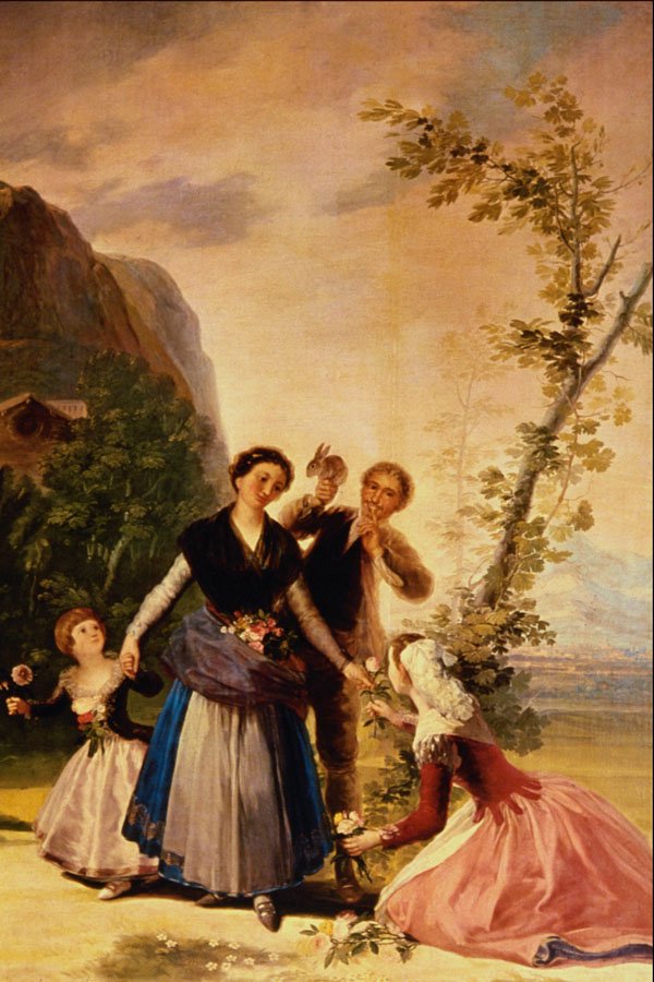508042 Les Marchandes De Fleurs , Francisco De Goya A4 Photo Print