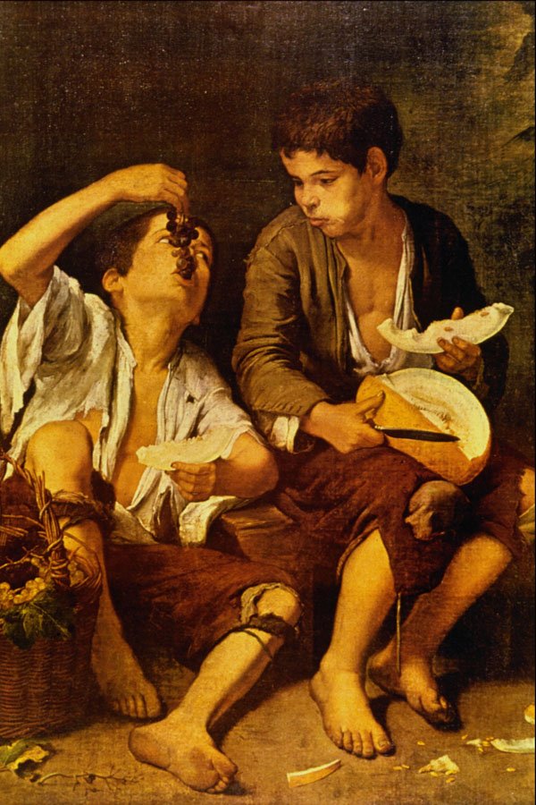 508043 Melon Eaters , Bartolome Esteban Murillo A4 Photo Print