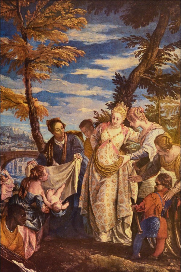 508055 The Finding Of Moses , Paolo Veronese A4 Photo Print
