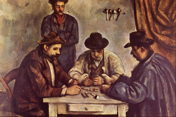508064 The Card Players , Paul Cezanne A4 Photo Print