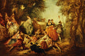 508076 Festa Galante , Nicolas Lancret A4 Photo Print