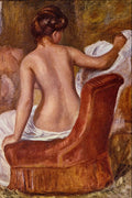 508092 Nude Stretched Out On A Chair , Auguste Renoir A4 Photo Print
