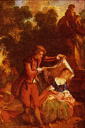 508094 The Indiscreet Shepherd And The... , Nicolas Lancret A4 Photo Print