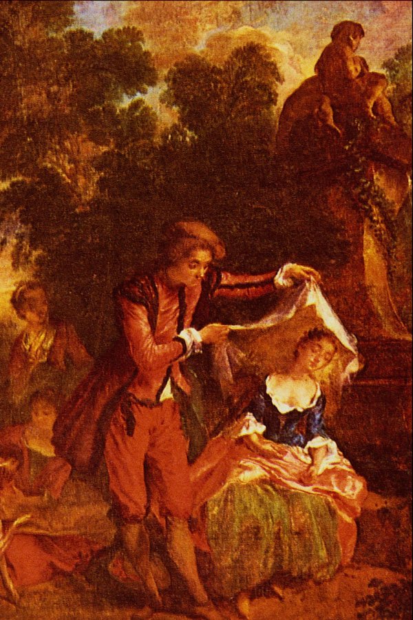508094 The Indiscreet Shepherd And The... , Nicolas Lancret A4 Photo Print