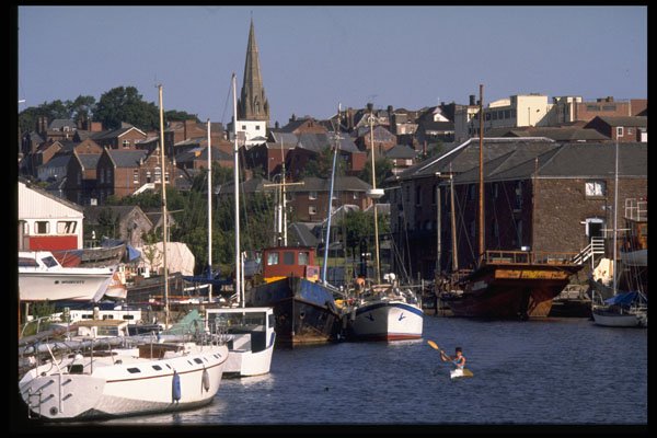 509007 Canoeist, Boats, Basin, Maritime Museum, Exeter A4 Photo Print