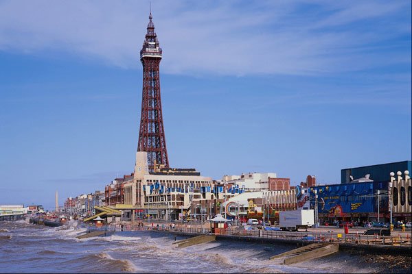 509051 Blackpool Tower And Beach, Lancashire A4 Photo Print