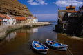509060 Staithes Harbor, North Yorkshire A4 Photo Print