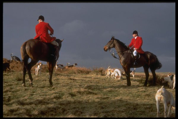 509084 Bamburgh Castle And Hunting Scenes A4 Photo Print