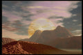 510009 Melting Moon On Sand Dunes A4 Photo Print