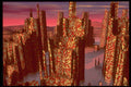 510020 Red Lava Sticks A4 Photo Print