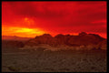 510022 Red Sky At Calico, Red Rock Canyon A4 Photo Print