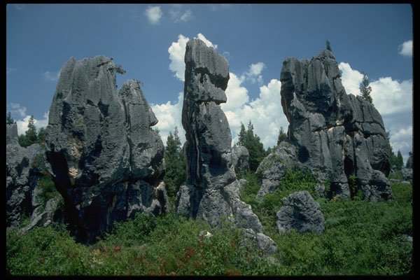 510034 Stone Formations, Kunming, China A4 Photo Print