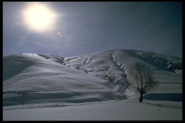 510055 Snow On Sand Dunes In Northern Iran A4 Photo Print