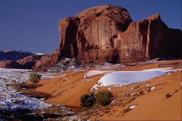 510075 Monument Valley With Early Snow A4 Photo Print