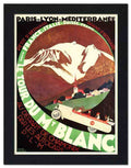 511 mont blanc travel poster roger broders 1927 2 Vintage Advert A4 Photo Print