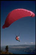 511017 Bright Pink Paraglider A4 Photo Print