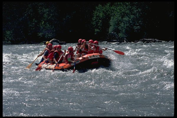 511018 White Water Rafting, Switzerland A4 Photo Print