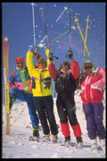 511047 Skiing, Austria A4 Photo Print
