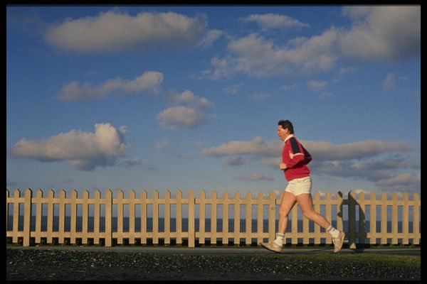 511049 Jogger, Blackpool, England A4 Photo Print