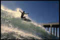 511055 Paddler's Eye View, Surfing, Huntington Beach, California A4 Photo Print