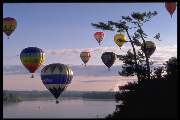 511077 Balloons Take Off A4 Photo Print