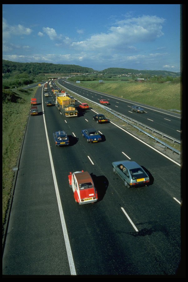 512008 Motorway Traffic, M5, U.K. A4 Photo Print