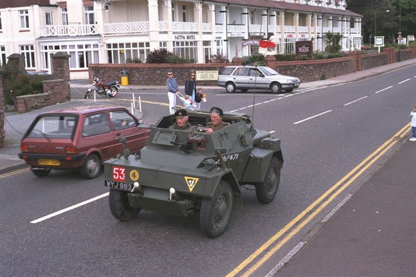 512012 Scout Car British No. WYJ983, With No. 53 At The Front A4 Photo Print