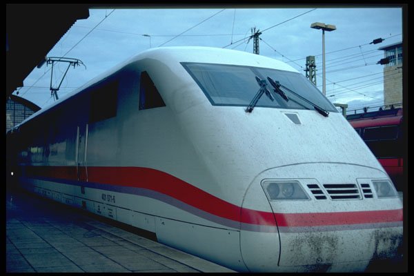 512013 Cab And Engines Of ICE Service At Frankfurt, Germany A4 Photo Print