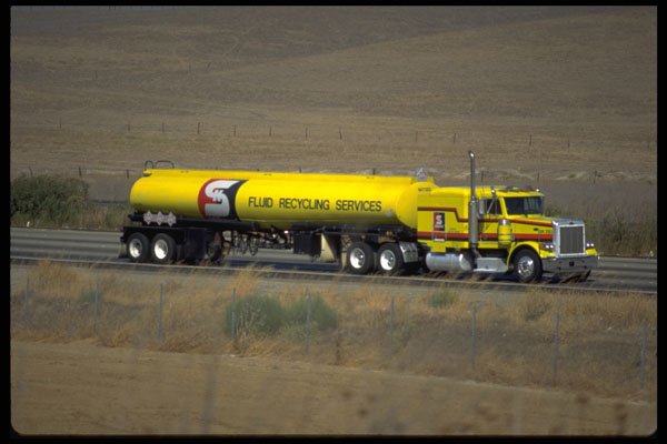 512022 80's Peterbilt 378 With Sleeper And Tanker Trailer A4 Photo Print