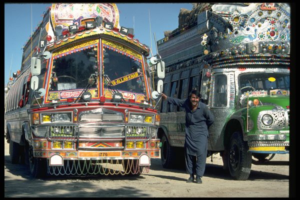 512032 City Bus, Karachi, Pakistan A4 Photo Print