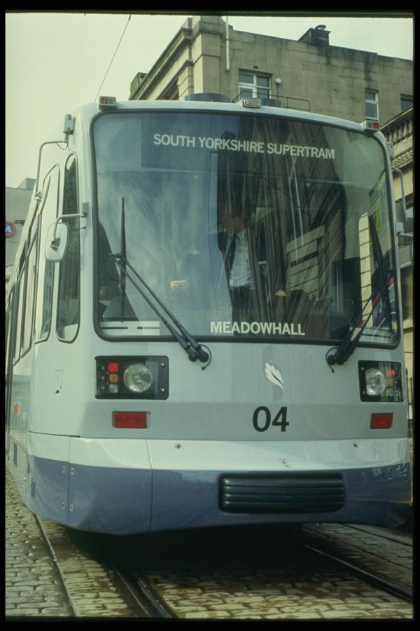 512040 Sheffield Supertram At Fizalan Square, England A4 Photo Print