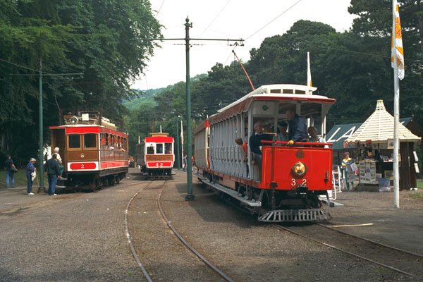 512041 Trams At Laxey Station, Isle Of Man, England A4 Photo Print
