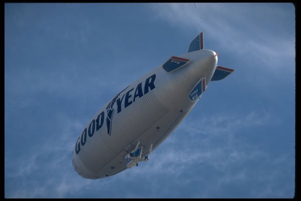 512048 Goodyear Blimp Over Town Of Goodyear, Arizona, U.S.A. A4 Photo Print