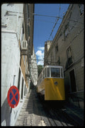 512072 Funicular Street Car, Lisbon, Portugal A4 Photo Print