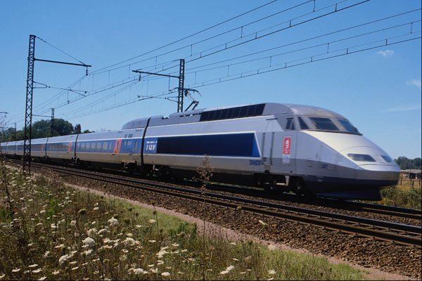 512097 TGV, Express Train Near Bordeaux Gironde, France A4 Photo Print