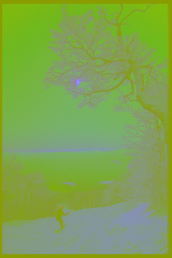 513012 Winter Landscape, New England A4 Photo Print