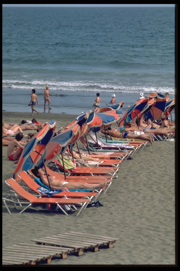 513023 Beach Scene, Grand Canary Island A4 Photo Print