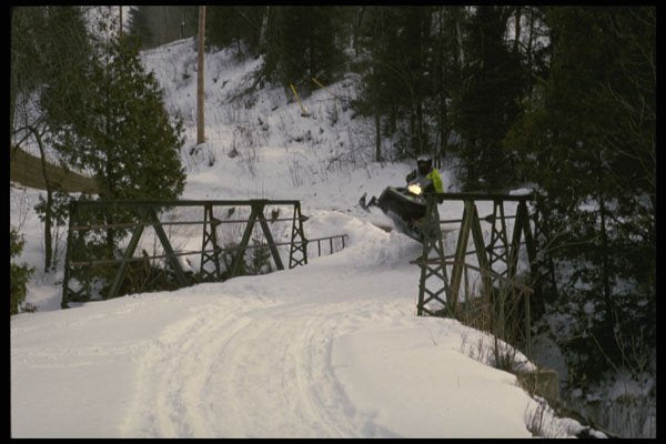 513048 Snowy Bridge A4 Photo Print