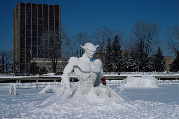 513074 Winterlude, Ottawa, Canada A4 Photo Print
