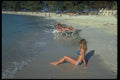 513090 People On Beach, Nassau, Bahamas A4 Photo Print