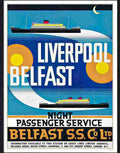 514 08 liverpool belfast night passenger service Advert A4 Photo Print